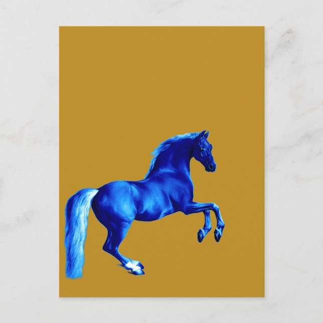Sonson till Godolphin Arabian ... Blå Hästen Vykort (Framsida)