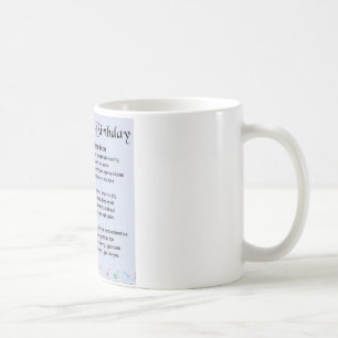 Sonsondikt - 21st födelsedag kaffemugg
