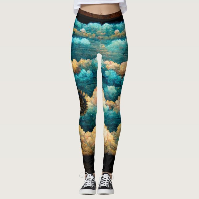 Sony's Magic Cigar Box Guitar I Leggings (Framsida)