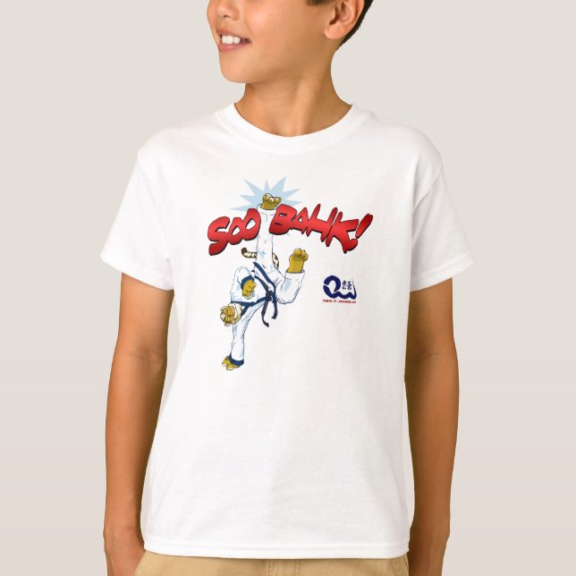 Soo Bahk! Tiger Kick Tee Shirt (Framsida)