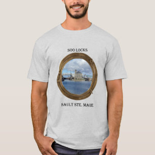 Soo låser sig genom portholskjorta t shirt