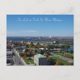 Soo Locks-vykort Vykort