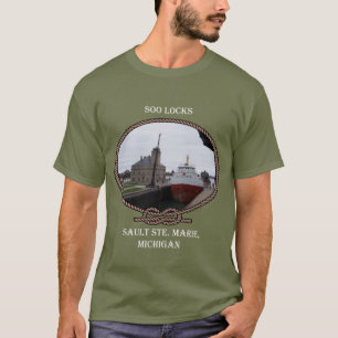 Soo Lockskjorta med repets mörk Ver2 T Shirt