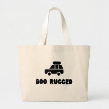 Soo Ruged Outdoorsy Tote Bag för Picnic & Gear