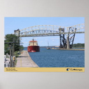 Sooen låser - Sault Ste. Marie Michigan Poster