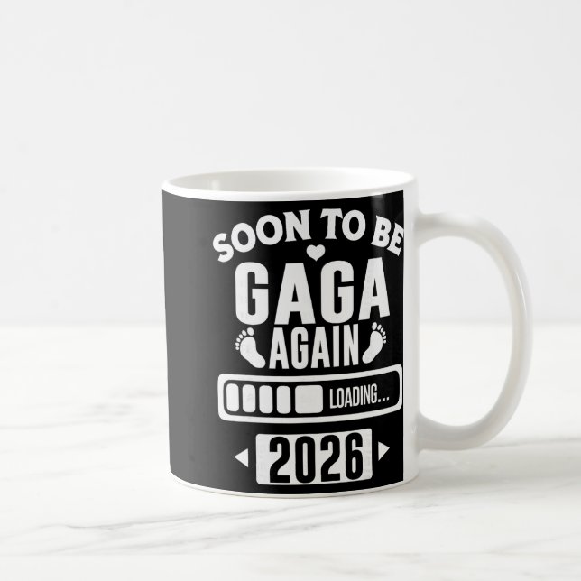 Soon To Be Gaga Again 2026 Loading New Baby Announ Kaffemugg (Höger)