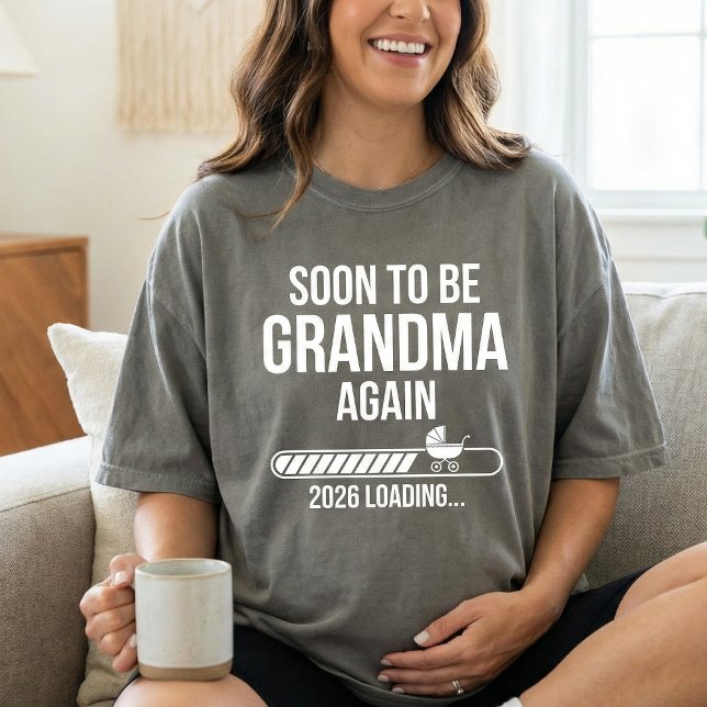 Soon to Be Grandma Again 2026 , New Grandma T Shirt (Skapare uppladdad)