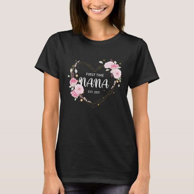 Soon To Be Nana 2021 Pregnancy Announcement New Gr T Shirt (Framsida)