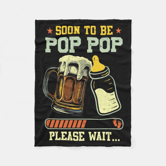 Soon To Be P P Est 2025 Pregnancy Announcement  Fleecefilt (Framsidan)