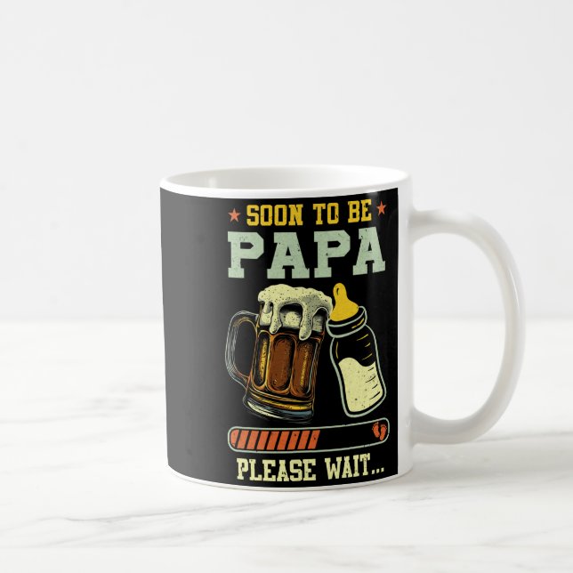 Soon To Be Papa Est 2025 Pregnancy Announcement Lo Kaffemugg (Höger)