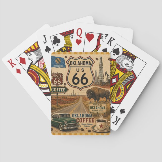 Sooner State Highway 66 Buffalo Gamble Casinokort (Baksidan)