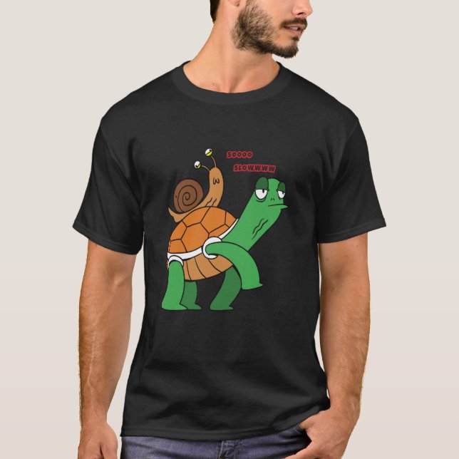 soooo slowwww snail turtle t shirt (Framsida)