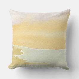 Soothing Abstract Landscape Throw Pillow Kudde