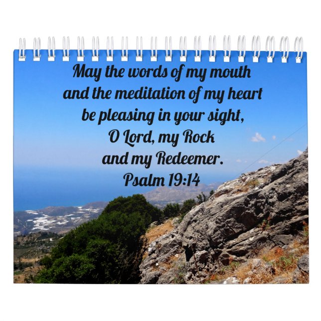 Soothing Bible Verses Custom Christian Kalender (Omslag)