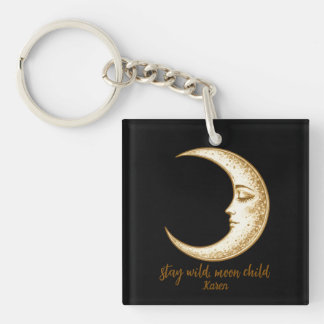 Soothing Crescent Moon Stay Wild, Moon Child