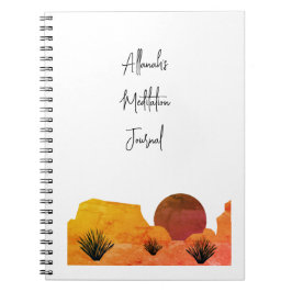 Soothing Desert Moon Meditation Notebook Anteckningsbok