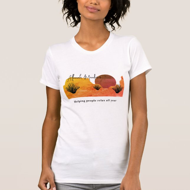 Soothing Desert Moon Meditation T-Shirt (Framsida)