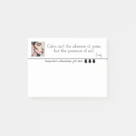 Soothing Pixel Portrait in neutral tones  Post-it Block