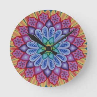Soozie Wray-klocka för psychedelic Mandala Rund Klocka