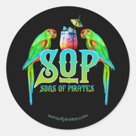 SOP Sons of Pirater Runt Klistermärke