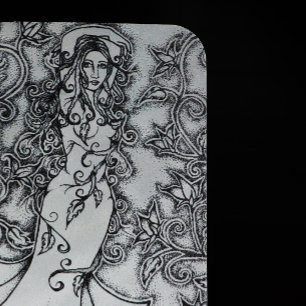Sopa upp Bläck Goddess Pagan Art Spara Datumet