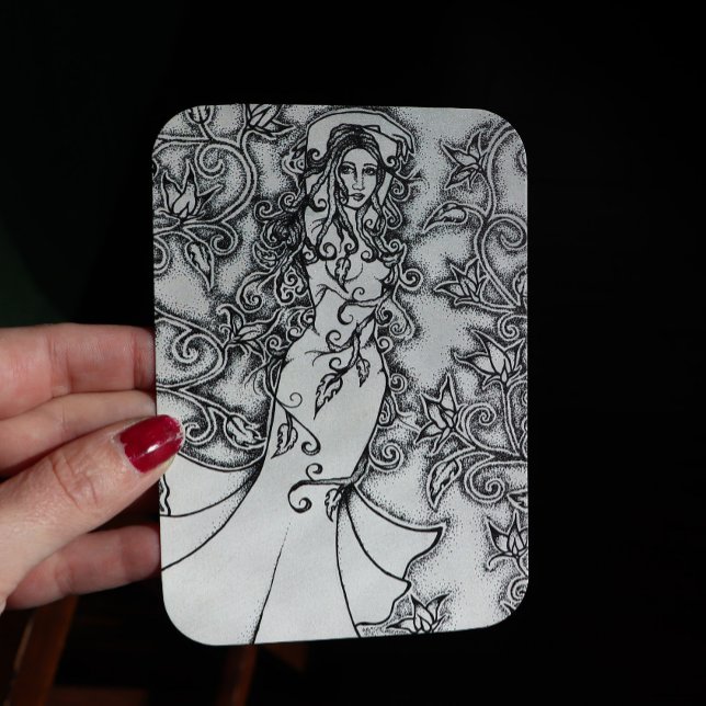 Sopa upp Bläck Goddess Pagan Art Visitkort (Skapare uppladdad)