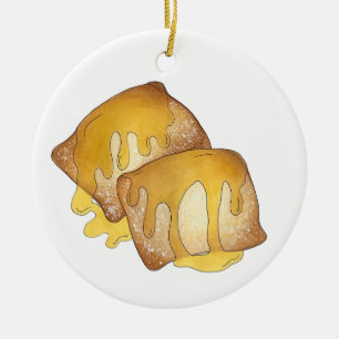 Sopaipilla Sopapilla Cachanga Sopaipa Fried Pastry Julgransprydnad Keramik