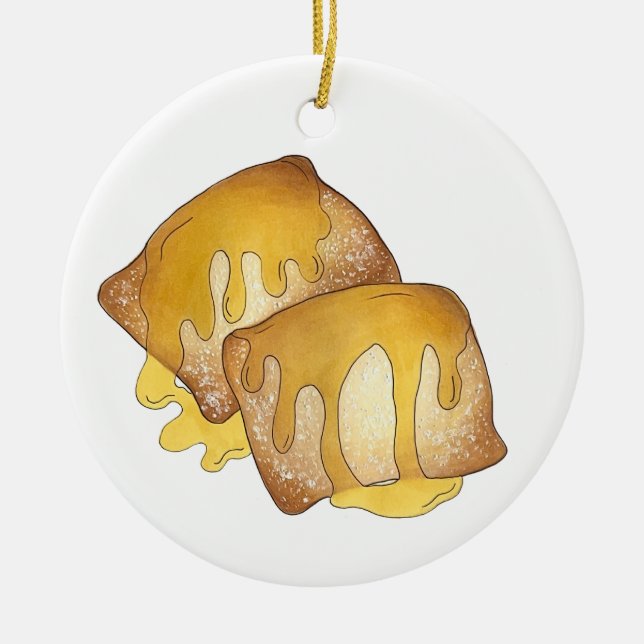 Sopaipilla Sopapilla Cachanga Sopaipa Fried Pastry Julgransprydnad Keramik (Framsidan)