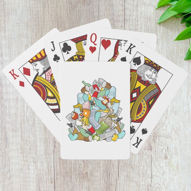 Sopberg Rödig Skräp Återvinning Bråte Casinokort (Skapare uppladdad)