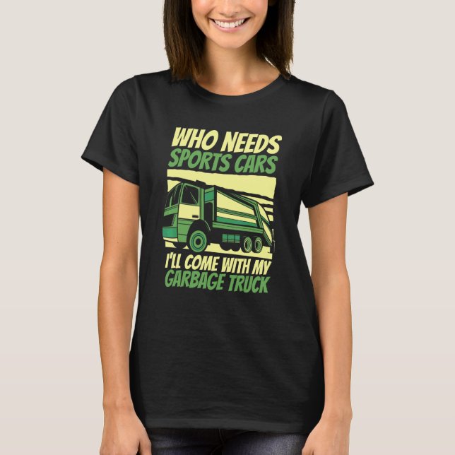 Sopbilssopor avfall Sopbilar 2 T Shirt (Framsida)