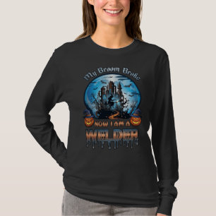 Sopborste Bruten Svetsare Häxfabrik Pumpa Hallowee T Shirt
