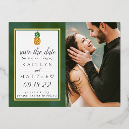 Sopbröllop med tropisk ananas Spara datumet