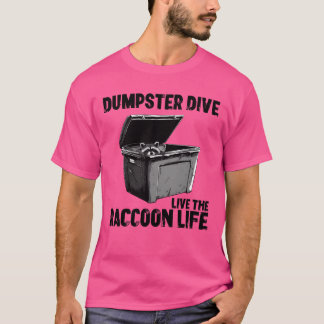 Sopcontainer-dykande tvättbjörn maträddare vän t shirt