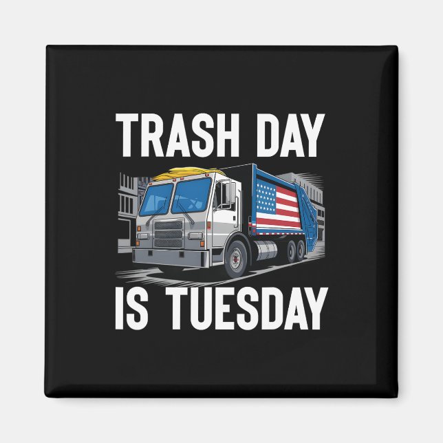 Sopdagen är tisdag Us presidentval Trump 2 Magnet (Framsidan)