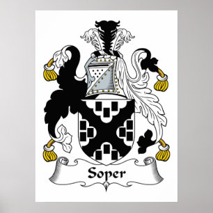 Soper familjvapensköld poster