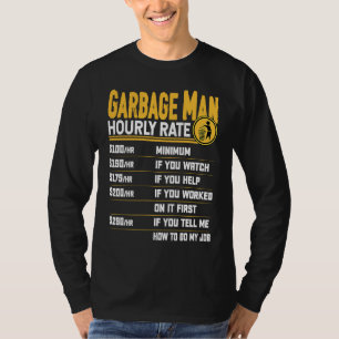 Sopgubbe Timlön Återvinna Skräp Sopgubbe T Shirt