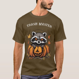 Sopgubbe tvättbjörn och pumpa Rolig Halloween T Shirt