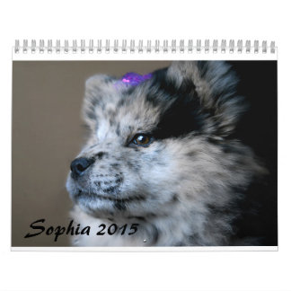 Sophia 2015 Anpassningsbar Chow Calendar Kalender