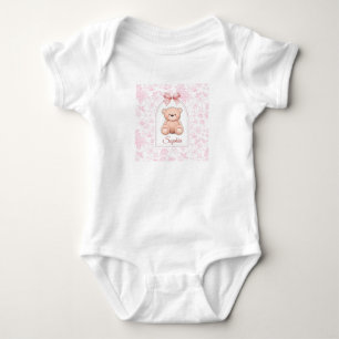 Sophia Anpassad Rosa Teddybjörn Nurseriesmycke T Shirt