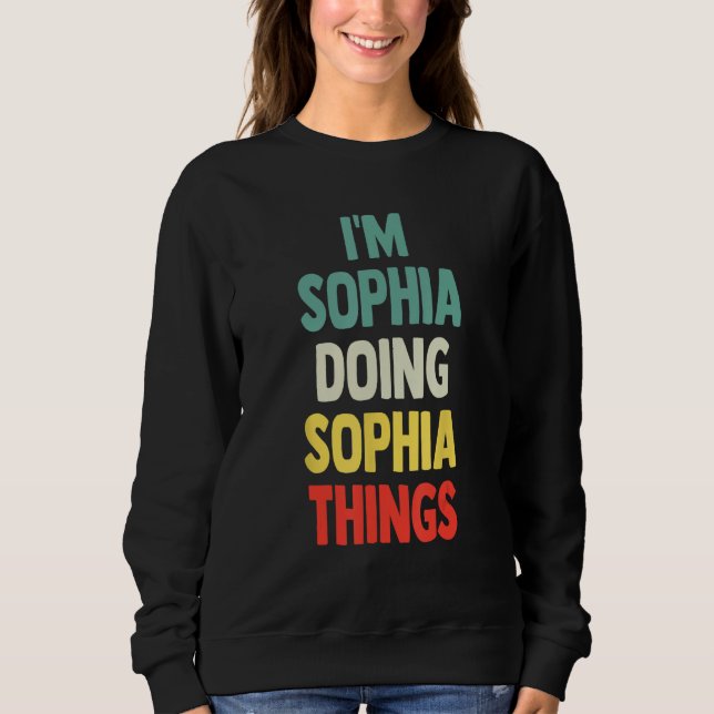 Sophia Doing Sophia Sak Roligt Personlig Na T Shirt (Framsida)