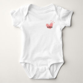 Sophia Heart Baby Bodydräkt T Shirt