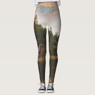 Sophia in Sunset Yoga Leggings