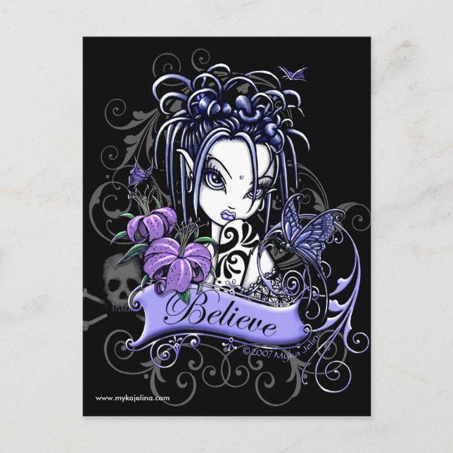 Sophia Lilly Tro Butterfly Fairy Postcard Vykort (Framsida)