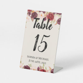 Sophia & Michael Wedding Table Card