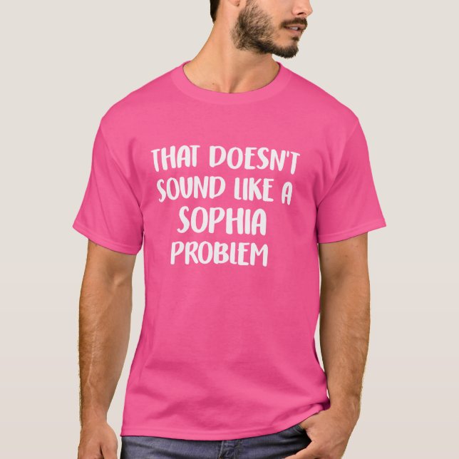 SOPHIA Personlig Cute Flower Girls SOPHIA Namn T Shirt (Framsida)