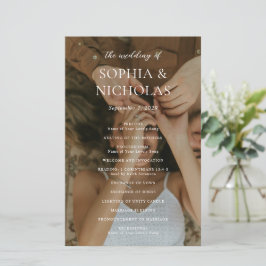 Sophia Photo Modern Bröllopsprogram