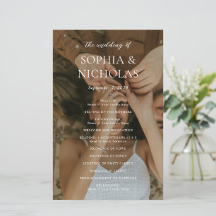 Sophia Photo Modern Bröllopsprogram