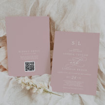 SOPHIA QR Chic  Rosa allt i ett Bröllop