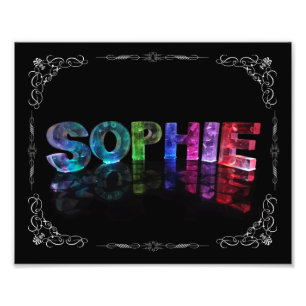 Sophie - den kända Sophien i 3D tänder Fototryck