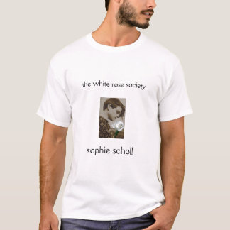 sophie_finito sophiescholl, vit ros så… t-shirt